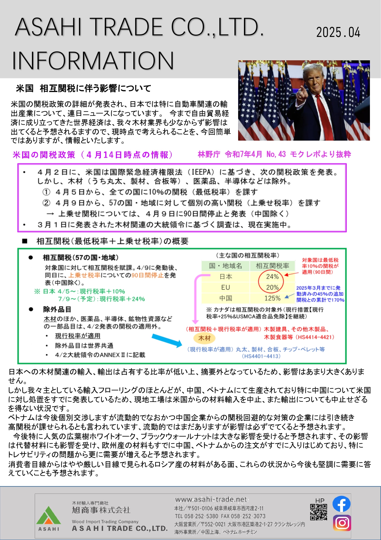 ASAHI TRADE Information 2025年4月号